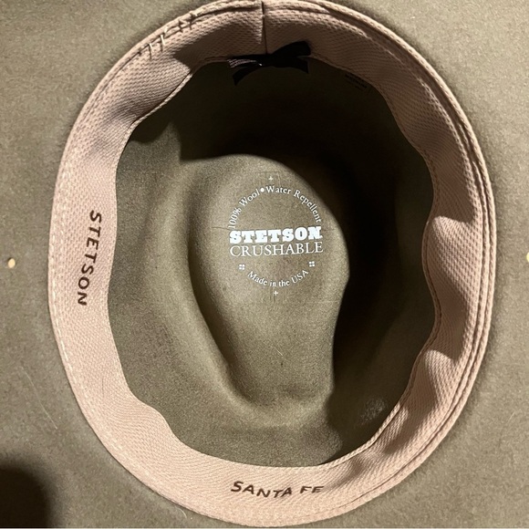 Stetson Men's M Santa Fe Crushable 100% Wool Hat Brown - Picture 9 of 12